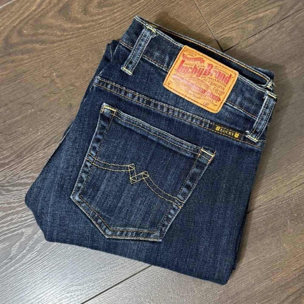 Lucky Brand Sweet N Straight Dark Wash Jeans 8 29 x 30 Short Mid Rise Western